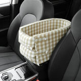 khaki car interior safety seat armrest pet dog cat