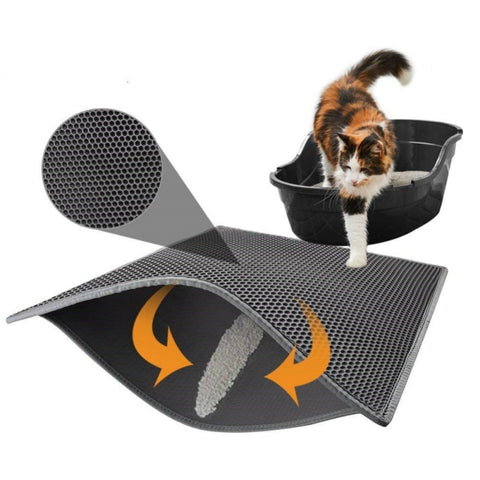 pet cat litter mat litter box mesh net