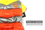 yellow orange dog jacket winter wind furry fur pet clothes new hoodie suit