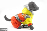 buy adidog yellow orange gray dog jacket winter wind furry fur pet clothes new hoodie suit