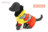 buy adidog orange yellow gray dog jacket winter wind furry fur pet clothes new hoodie suit